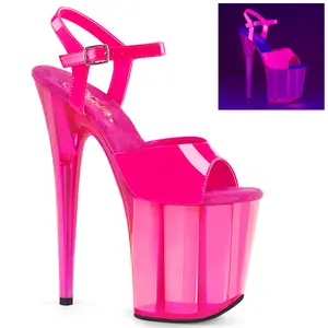 Pleaser Women's Neon Fashion High-Heel Platform Sandals, 4-Inch Platform, 8-Inch Heel - Stylish Heeled Footwear Option